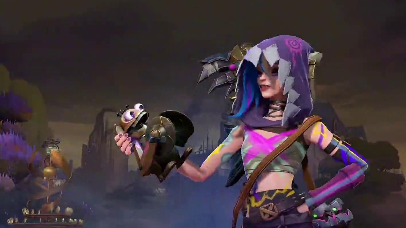 双城之战金克丝的特效实在太酷了 #英雄联盟手游 #lol手游双城之战 #lol手游双城皮肤 #金克丝