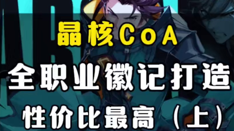 晶核新职业、全职业最具性价比徽记打造！（上）#晶核 #晶核coa #晶核coa攻略 #晶核徽记选择 