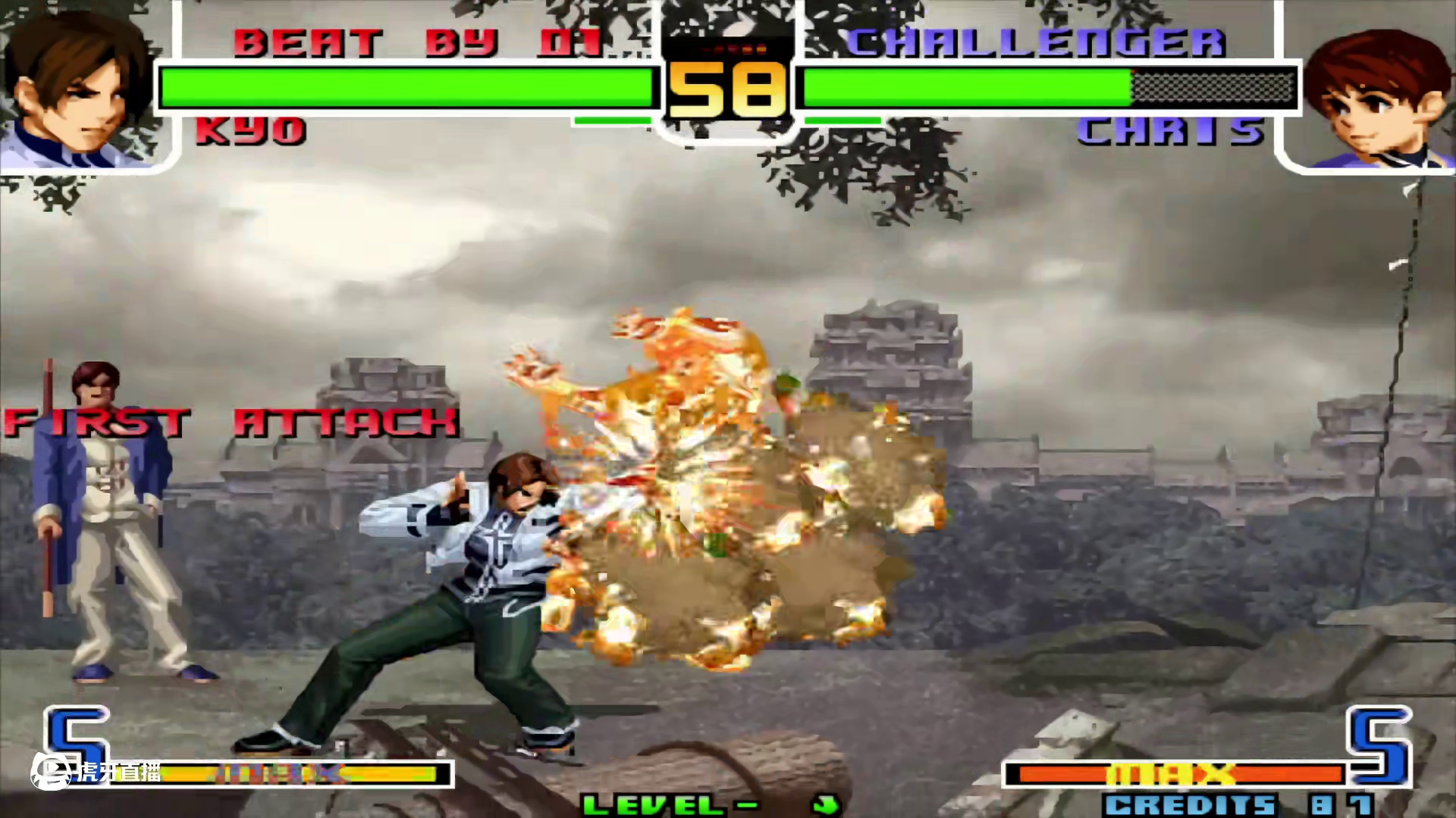 拳皇2002风云：版本唯一的空投隐藏！「女版大门」薇丝花式连段秀