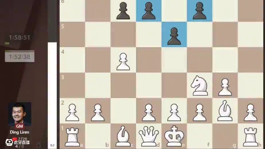复盘讲解2024世界冠军赛第八轮！人哥英国式出击，双方你来我往战至和棋！