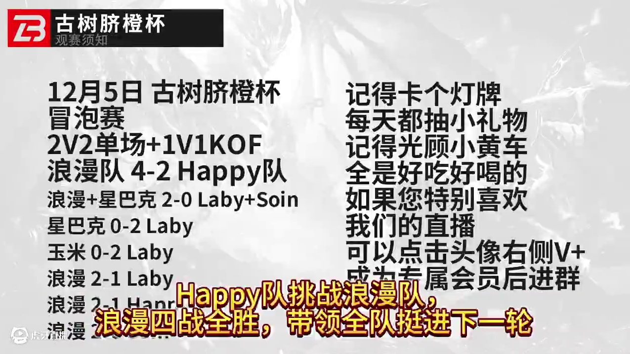 浪漫四战四胜，率队击败Happy队！ 12月5日《古树脐橙杯》魔兽争霸赛冒泡赛第1天战报！#魔兽争霸