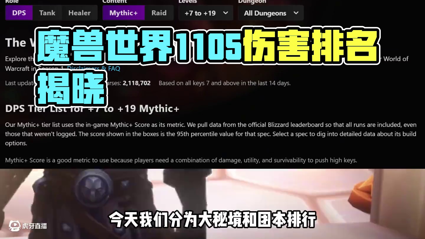 魔兽世界11.0.5版本最新全职业伤害排名 #魔兽世界 #内容启发搜索