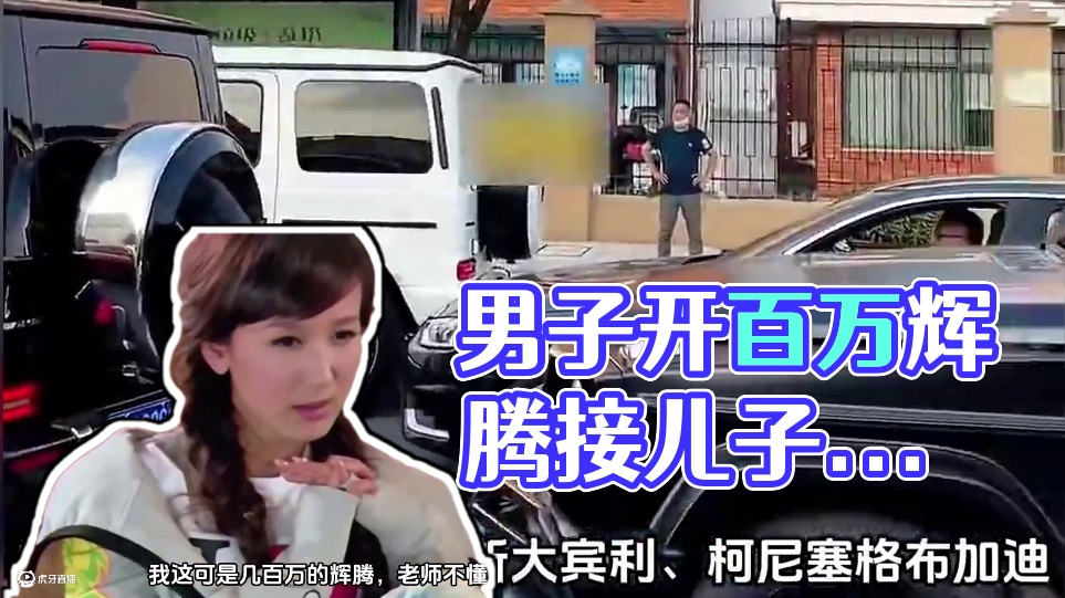 男子开百万大众接孩子，竟然被校长啪啪打脸#内容启发搜索 #大众辉腾 #汽车年检