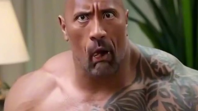 巨石强森身体管理失败，这都是贪嘴惹的祸 #就问你们馋不馋就完了 #妈呀太香了 #猛男该有的样子 #哇