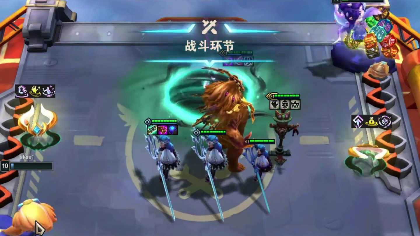 三星狗熊大战三星天使…#云顶之弈蛇年春节版本 #福星福星眼冒金星