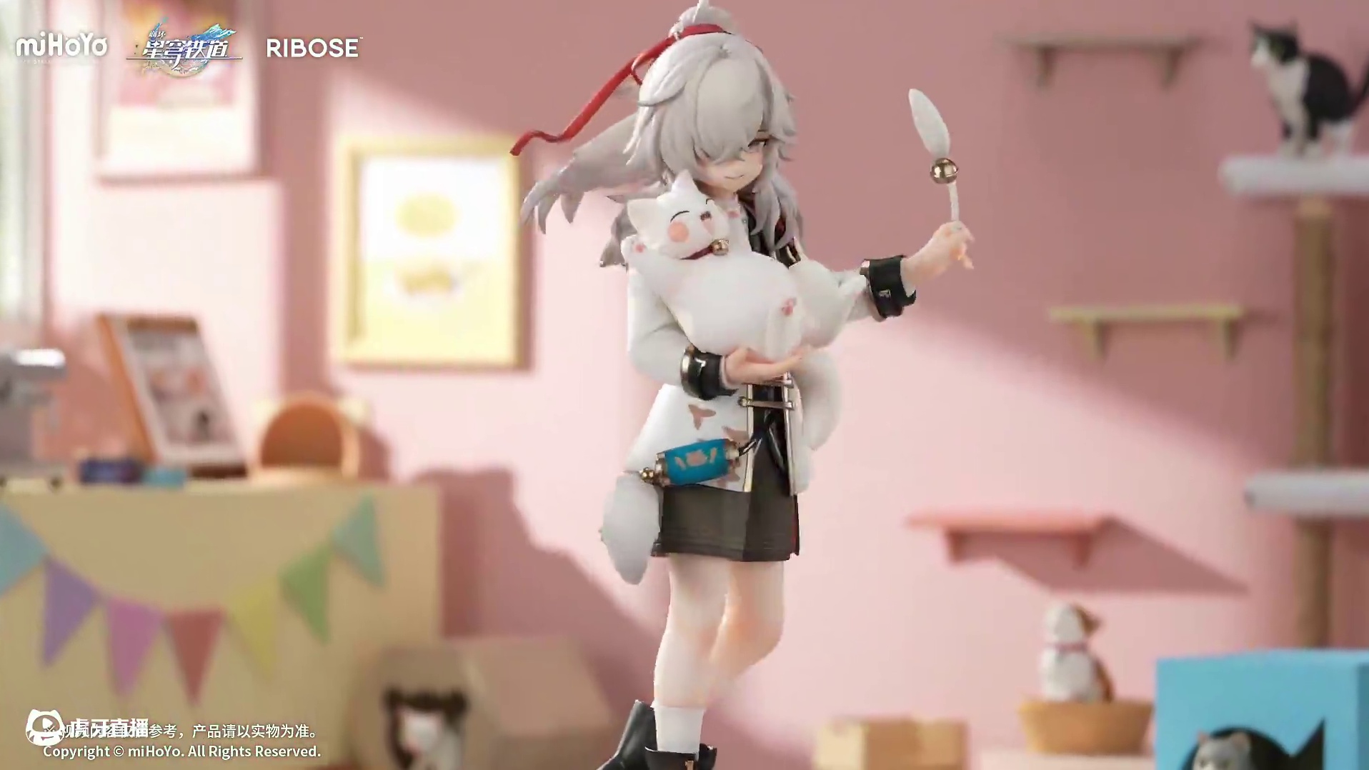 谷帕谷帕 | 小不点猫猫系列景元手办实物展示视频放送 《崩坏：星穹铁道》全新「小不点猫猫系列景元手办