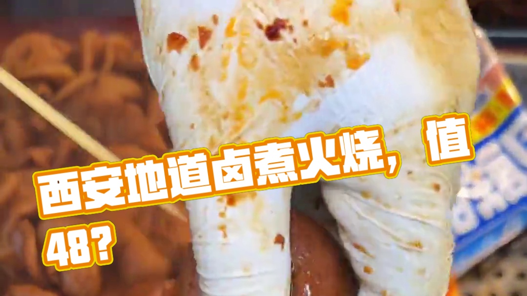 来西安就为了吃上一碗地道的卤煮火烧！48一份大家觉得值不值‼️#省饭课代表 #城市里的烟火气 #路边