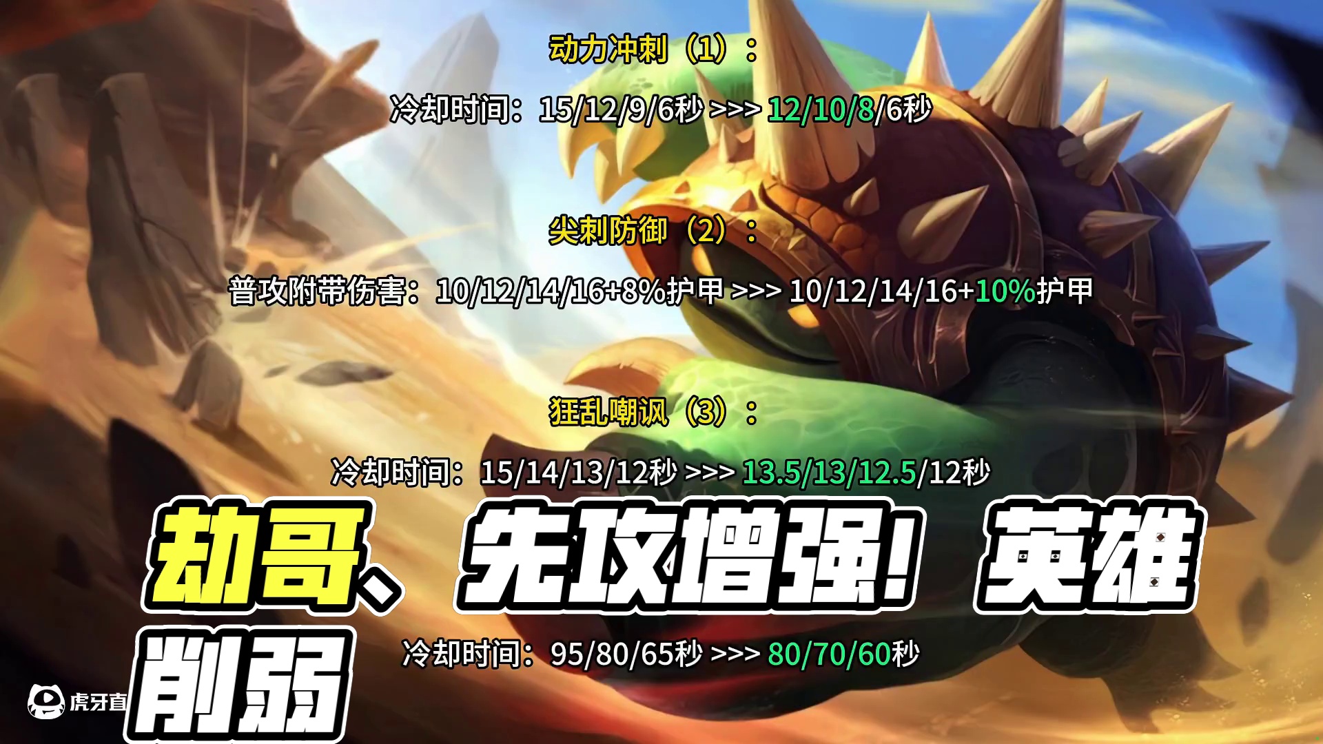 5.3D版本更新，劫哥、先攻增强，狼人、维克托削弱！ #LOL手游班德尔峡谷来咯 #lol手游狂野激