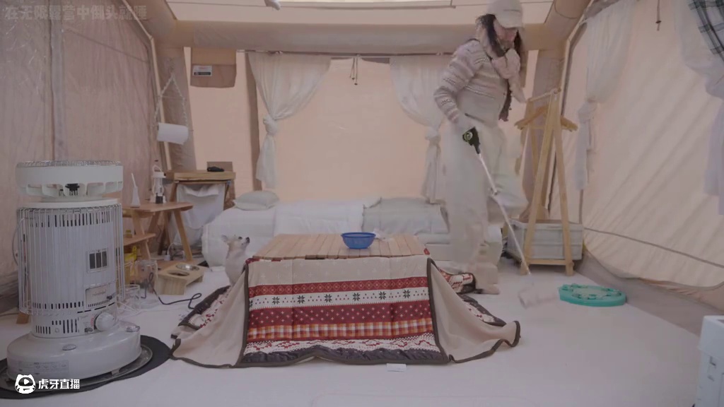 【无限露营】小姐姐雪中豪华露营 #露营⛺ #雪中露营 #沉浸式体验