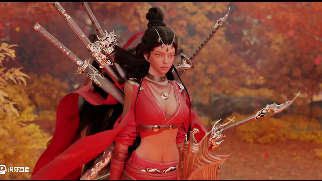 睚眦×《刀剑2》秋红叶丨“刃影映红叶，似是故人归” 全新烛龙宝藏「千锋刃狱」已上线！超帅睚眦主题时装