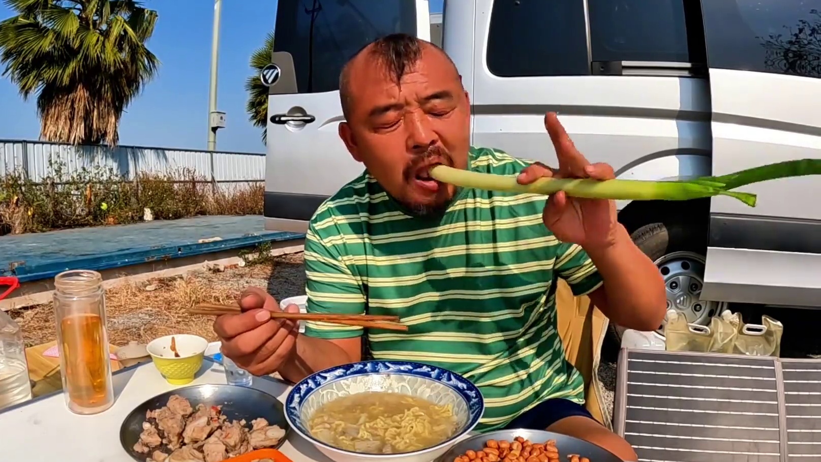 沙和尚头一回丢狗，吃早餐等狗回来，第二集#自驾游 #露营美食