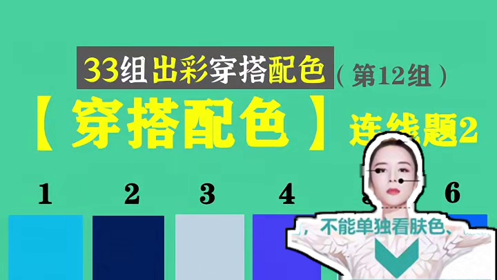 33组出彩高级感穿搭配色：蓝配黄 “配”的关键有两层核心要义：
1）颜色之间的色彩季型是否保持一致
