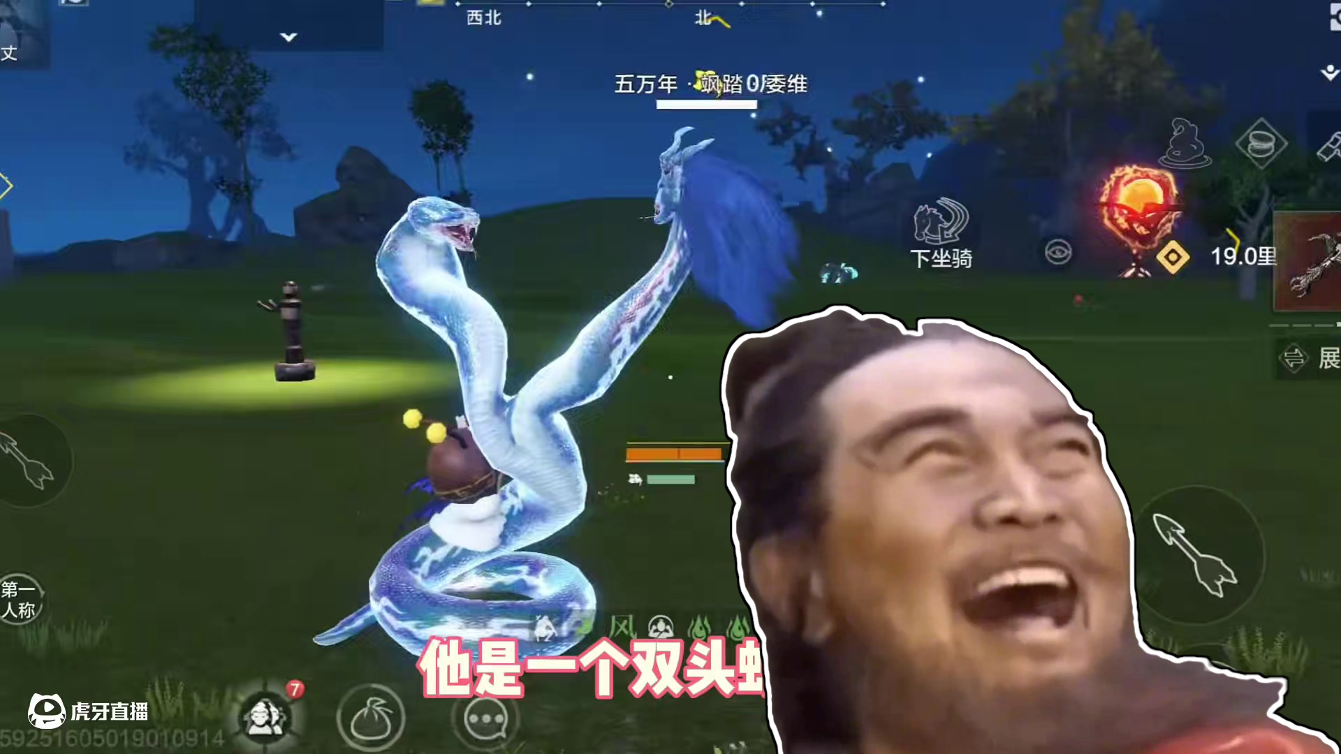 我从未见过这么灵活的蛇，强的没边啊，五万年委维，居然还会身法 #妄想山海  #妄想山海四周年  #安