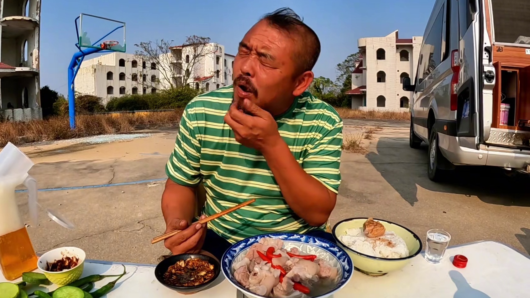 沙和尚无肉不欢，茂名市晚餐煮一锅肉，那是真过瘾#露营美食