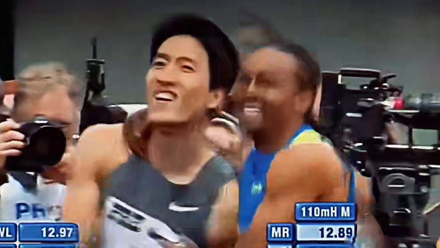 “天才只是见我的门槛”！刘翔团灭美国队！ #刘翔 #田径 #体育精神 #为国争光 #跨栏