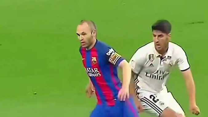 伊涅斯塔如此潇洒的过人真是罕见#足球