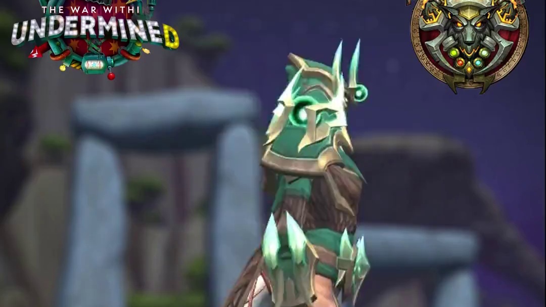 魔兽世界地心之战11.1安德麦萨满套装全配色预览 只有史诗团本跟精锐的肩膀有闪电特效  #魔兽世界 