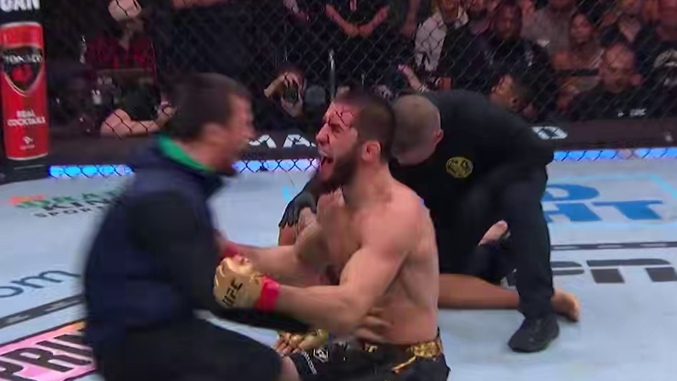 2024年含金量最高的降服之一，马哈切夫第五回合达斯绞降服普瓦里尔！#UFC311 #马哈切夫vs萨