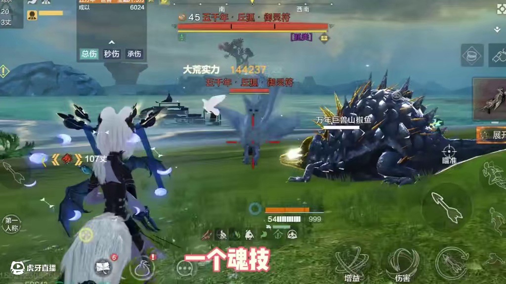 这宠物的魂技，一技能下来居然有60多万伤害，只适合打PVE的 #妄想山海  #妄想山海四周年  #安