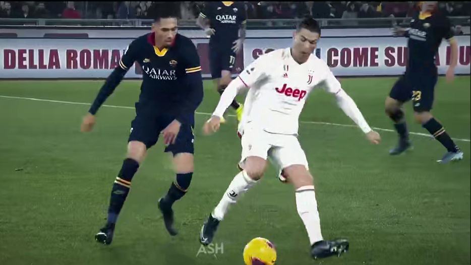 艾特你身边脚法堪比c罗的朋友来看