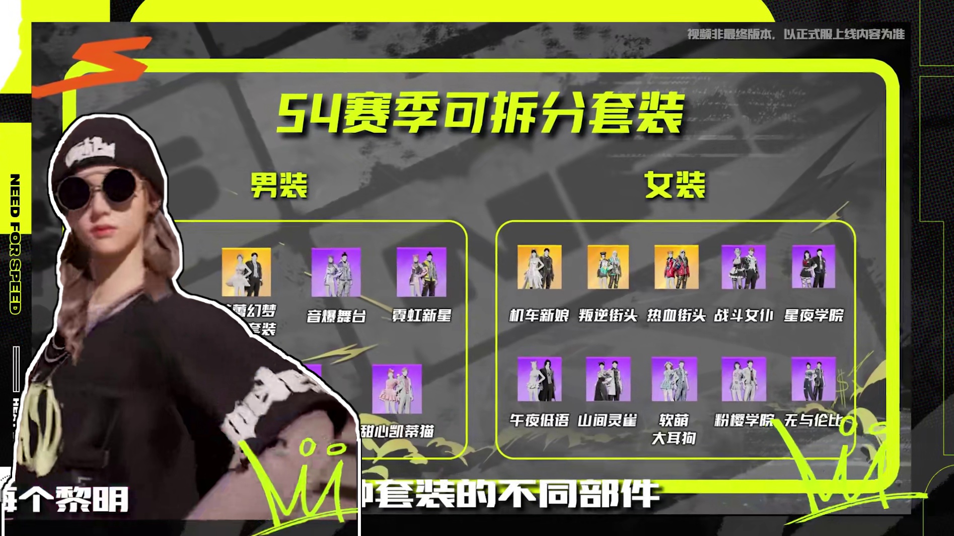 时装可拆分，服饰随心搭！ 结算、刹车体验优化，赤龙套件免费领取！
#极品飞车集结#新版本热湾全明星