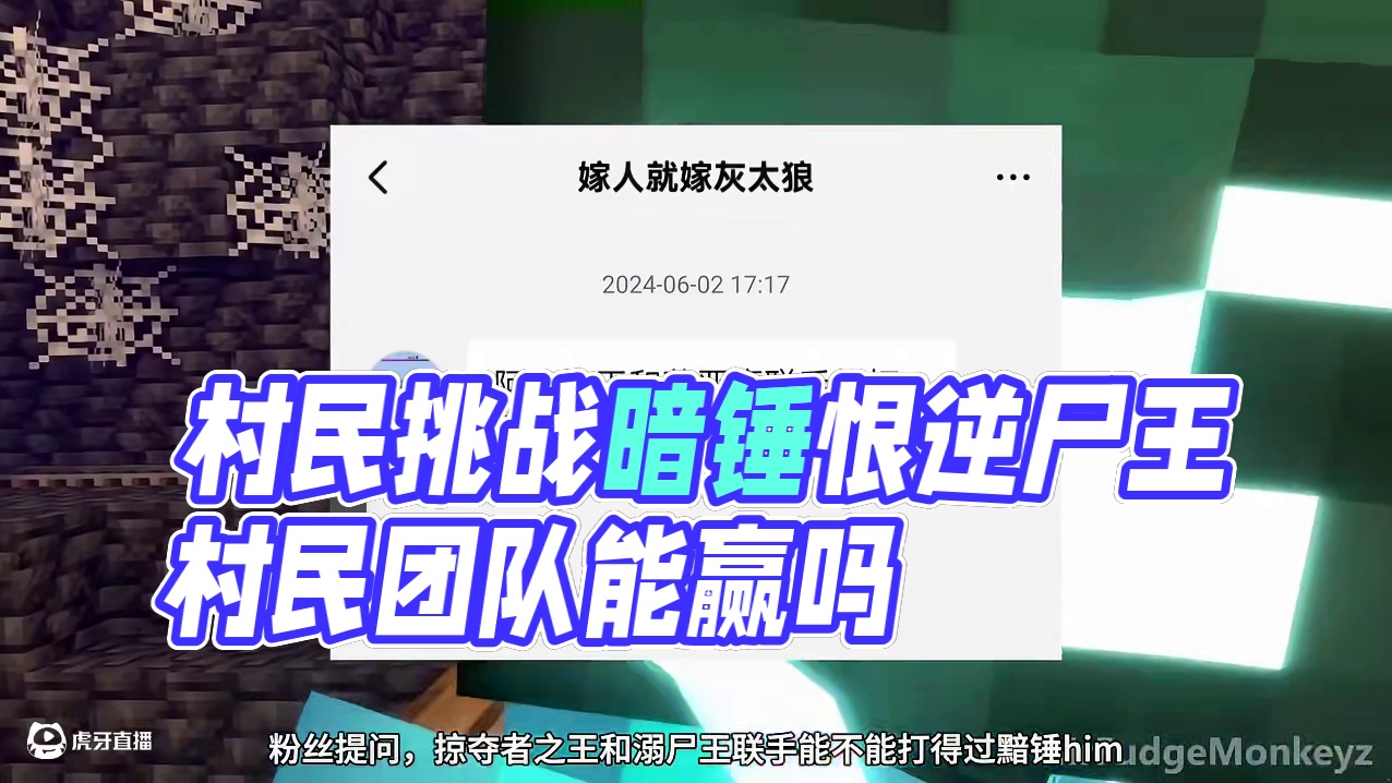我的世界烦人的村民黯锤him能打的赢两个完美战士吗？ #你想玩的这里都好 #我的世界存档 #我的世界