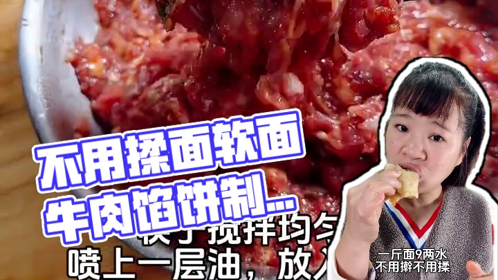 全程不用擀面不用揉面，这一款筋道又软乎的软面牛肉馅饼真的好吃#美食 #爱生活爱美食 #记录真实生活 