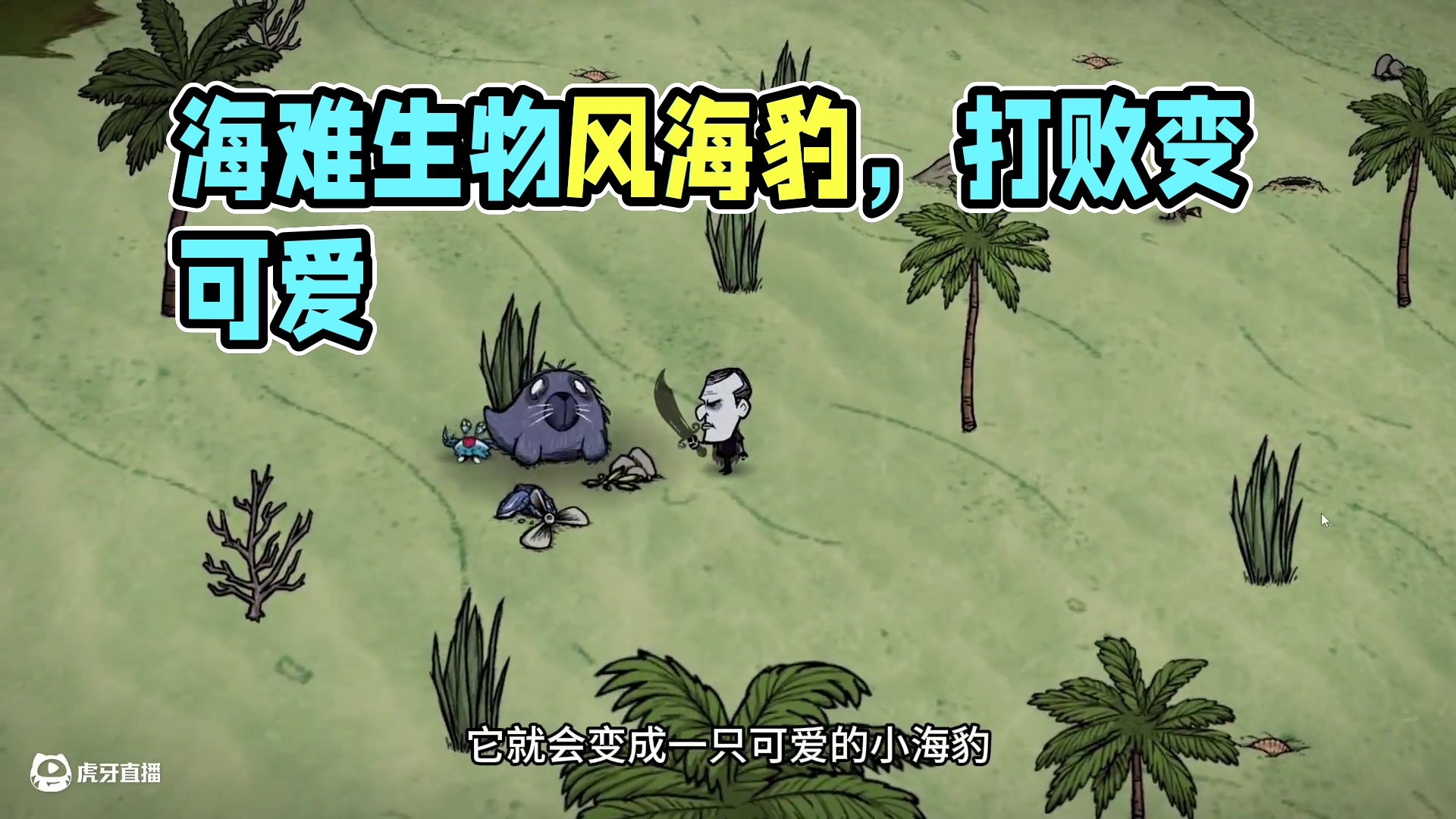 饥荒单机麦斯威尔：海难既可爱又危险的生物风海豹 #饥荒