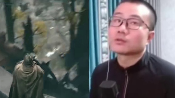 徐静雨法环开创跳崖遛狗打法！把自己当宝宝！熔炉是萨摩！#徐静雨 #steam游戏 #艾尔登法环 #破