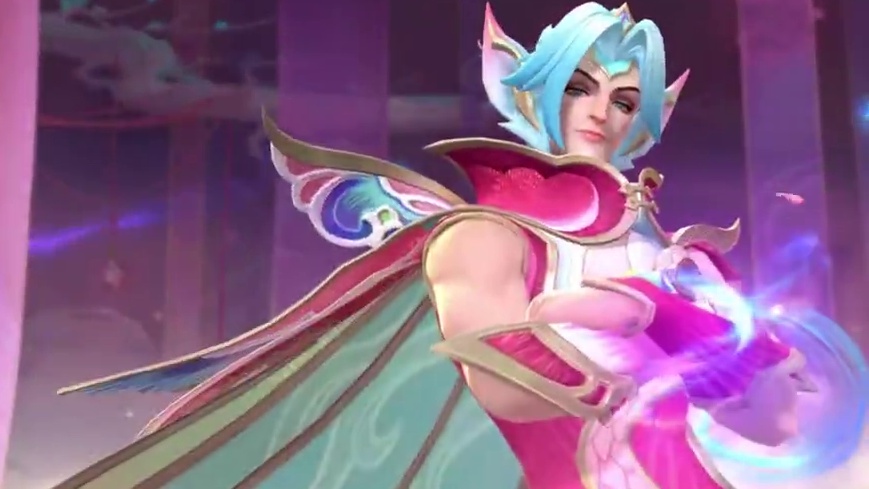 联盟手游蛇年限定翼翼飞花洛皮肤特效抢先看！ #这下玩到真英雄联盟手游了#lol手游班德尔峡谷来咯#英