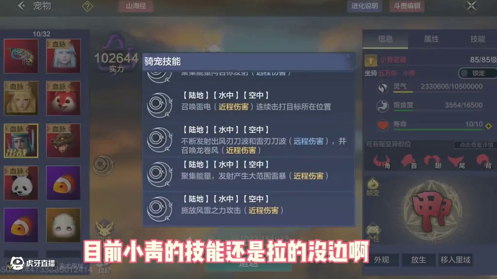 谁说这小青拉了，这可太棒了，毕竟就要焕新了，十万战的满配小青 #妄想山海  #妄想山海四周年  #安