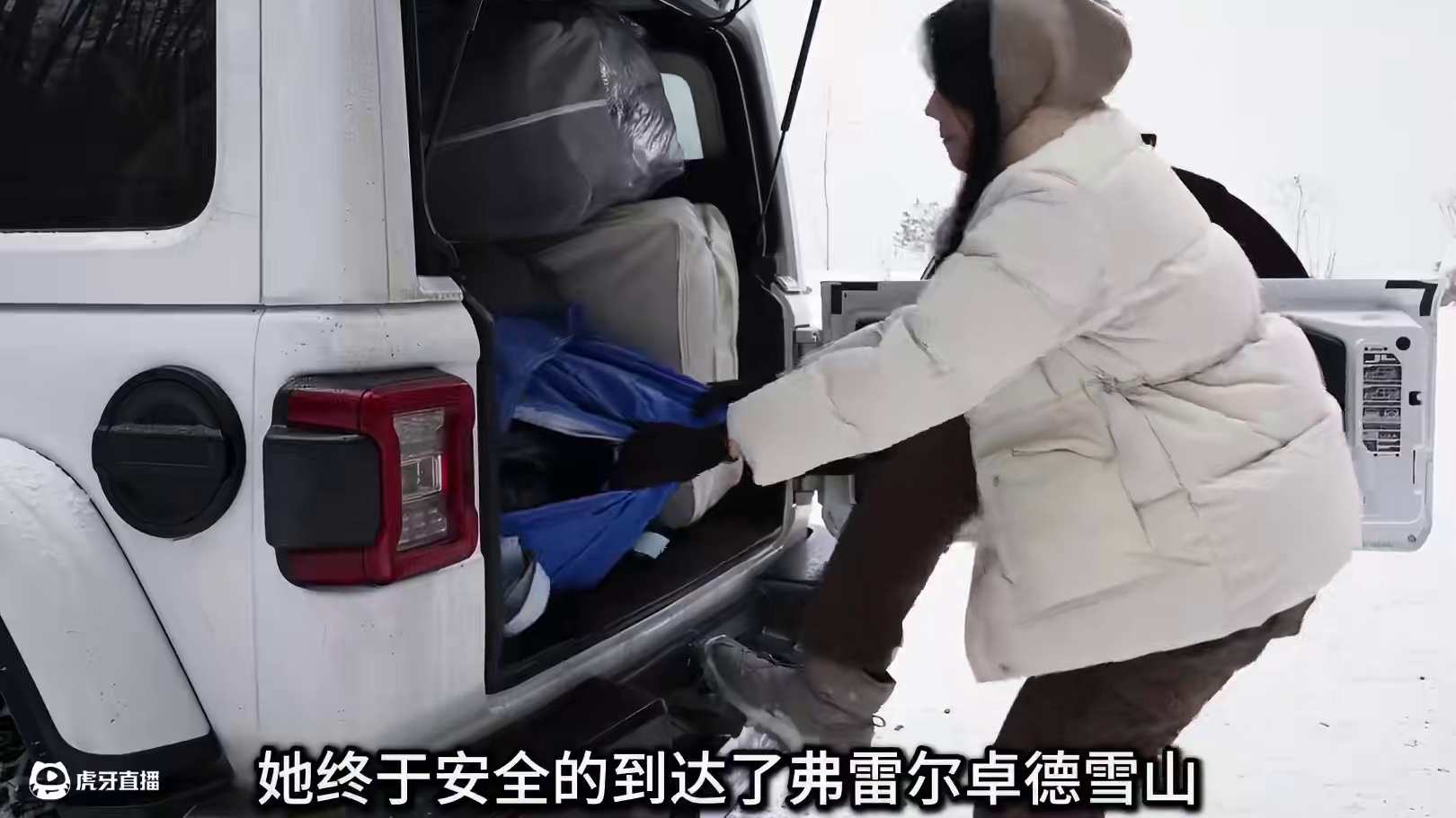 第1集：女人在雪地森林中搭建帐篷，遇到暴风雪，和小狗惬意享受户外生活