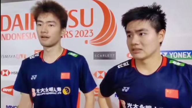 考古梁王23年印尼大师赛赛后采访，翻译小姐太磕磕巴巴了，这个翻译不止考验阿昶和阿铿的听力和脑力我都快