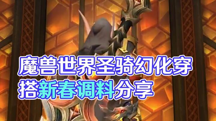 魔兽世界圣骑士幻化穿搭分享，附调料包 #2025魔兽人齐贺新春 #网易大神 #魔兽世界 魔兽世界圣骑