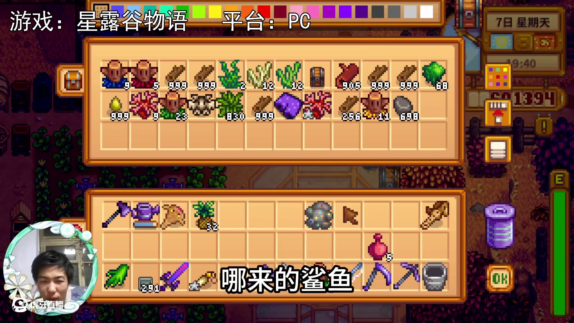 【星露谷物语】沙鱼，最沙雕的鱼！