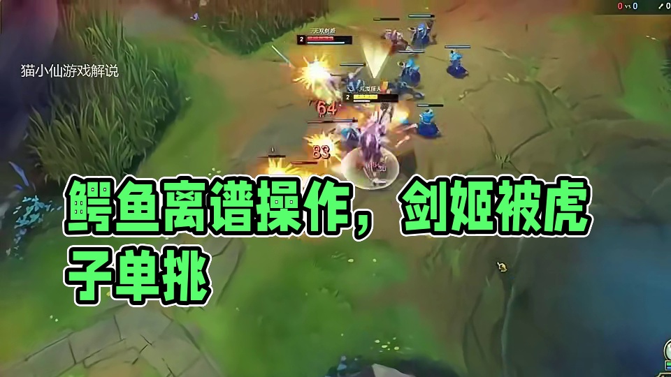 鳄鱼VS剑姬，这操作就是离谱~