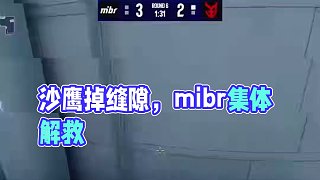 年度搞笑名場面！沙鷹掉進(jìn)縫隙里面，mibr全員配合開槍將它拯救出來！#csgo #cs2 #mibr