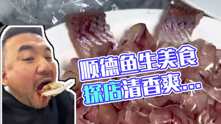 顺德鱼生正确吃法居然是用勺子吃，广西横县鱼生爽脆清香很赞 #顺德美食 #顺德鱼生 