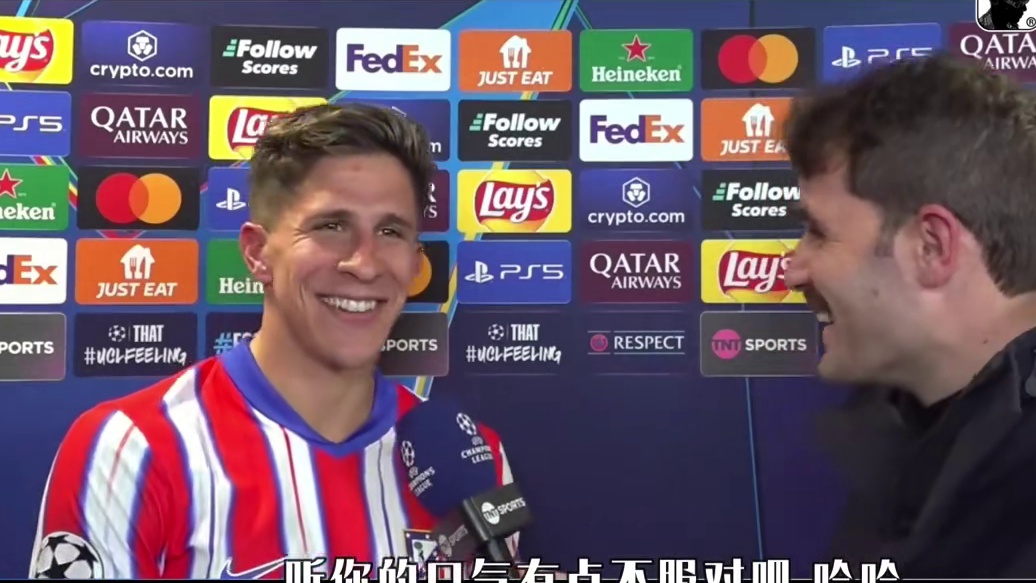 《马竞烤肉帮》蓝白五将齐首发 大胜进四强 旅游休假中，开始营业。
在西班牙国王杯8进4的比赛中，马竞