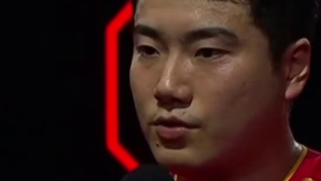 4：0！成功晋级四强，采访中梁靖崑尽显搞笑成分！#梁靖崑 #乒乓球