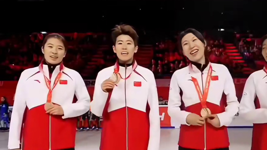 短道世巡赛中国女接摘铜 2025年短道世巡赛米兰站女子3000米接力，中国队摘铜#短道世巡赛中国女接