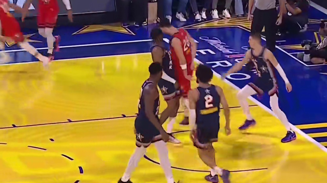 申京全明星正赛集锦与吹杨配合空切爆扣​​​