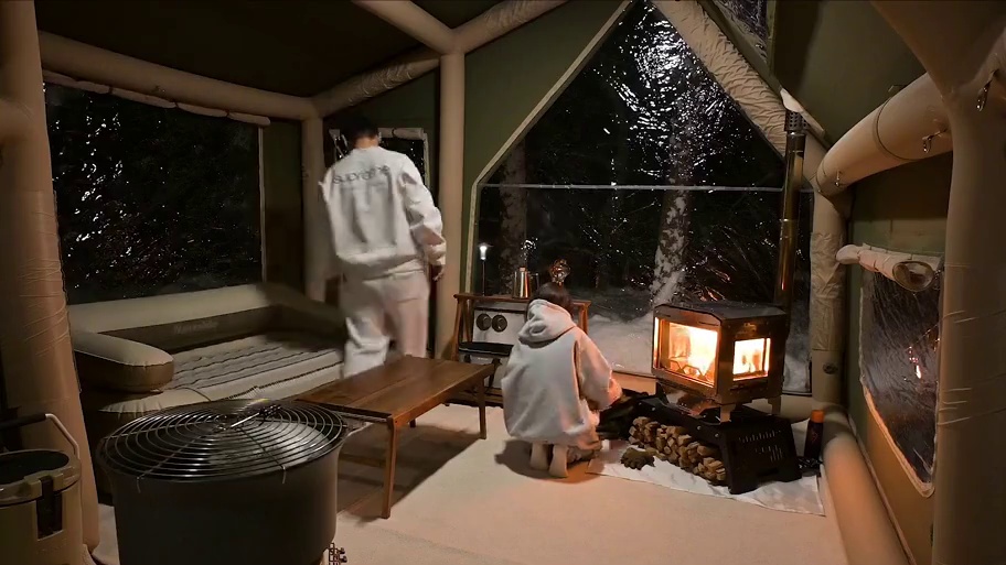 露营生活果然还是雪天更沉浸 #雪中露营 #一个人的露营时光 #极寒天气