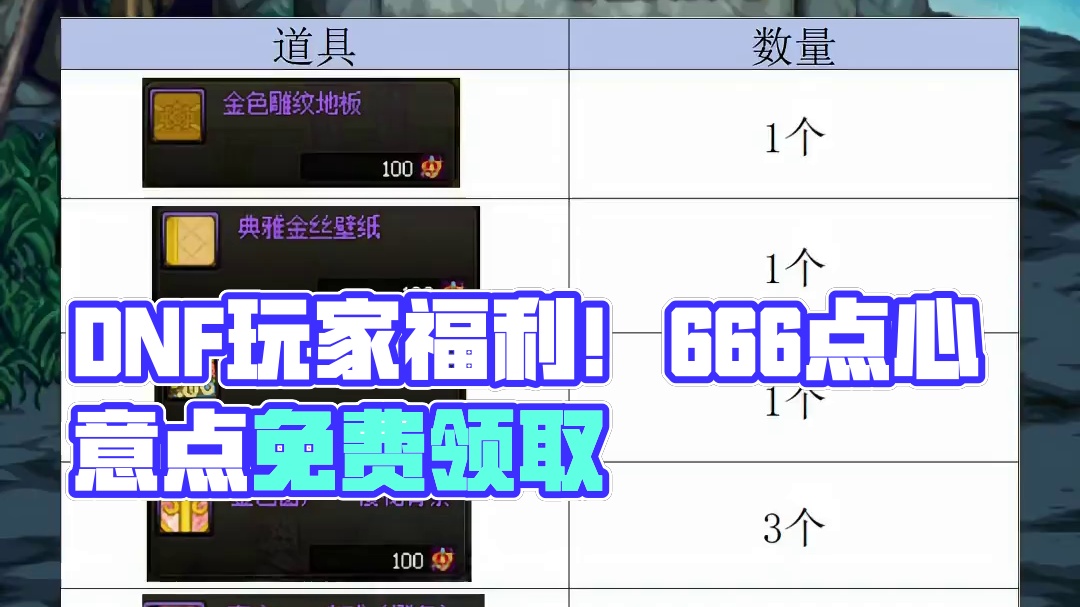 DNF3.1部分玩家可获取666点心意点！ #DNF #DNF维纳斯美神归来 #地下城与勇士 #dn