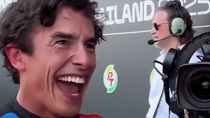 “恭喜马王夺得揭幕战泰国站杆位发车，弟弟第二发车，”#motogp #马奎斯 #摩托车比赛 #杜卡迪