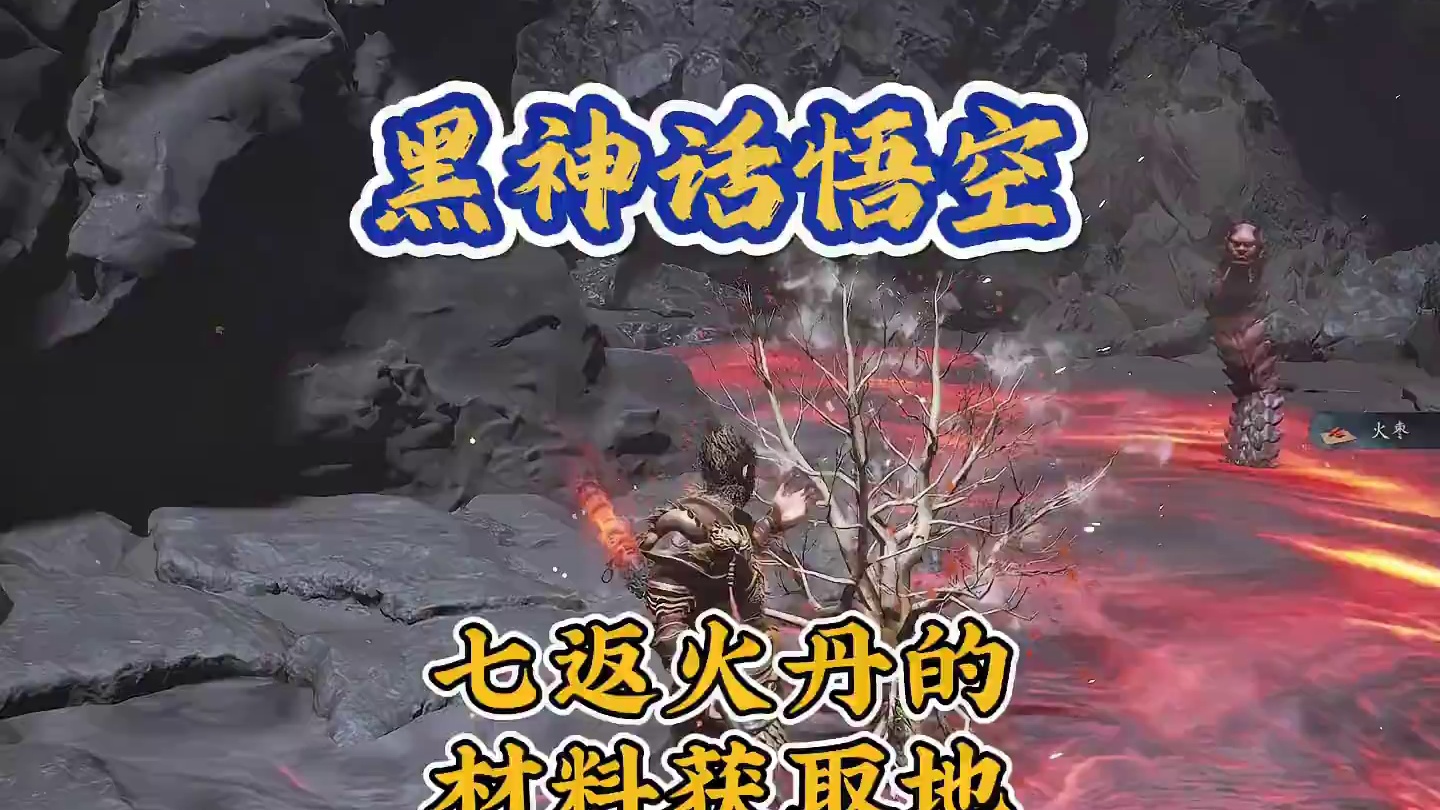 黑神话悟空 怎么获取七返火丹丹方和制作材料火铃草火枣火灵砂 #steam游戏 #我的游戏日常  #关