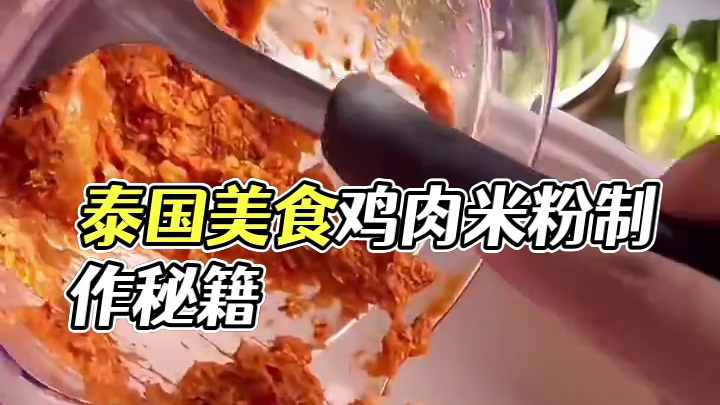 泰国美食推荐，正宗泰国菜培训，泰国美食鸡肉米粉 #泰国美食#泰国菜培训#泰餐培训#泰式料理培训