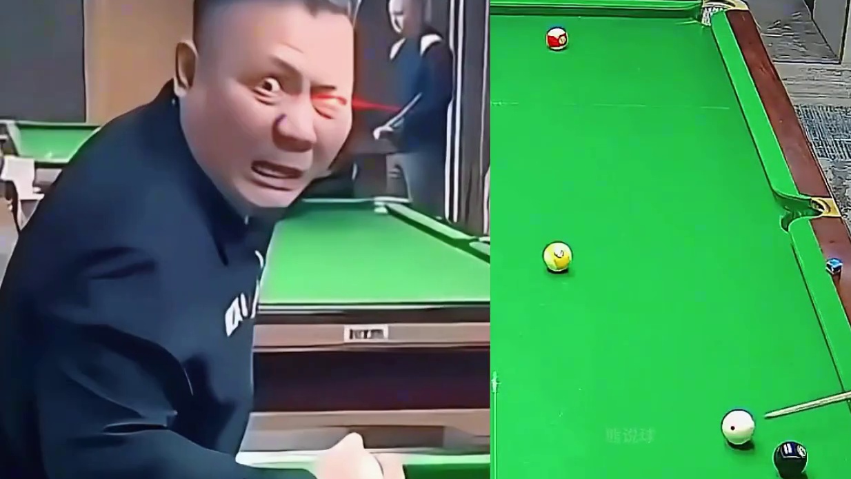 高手在民间，开球进7颗 #台球 #名场面 #高手在民间 #杆法 #台球是一种生活