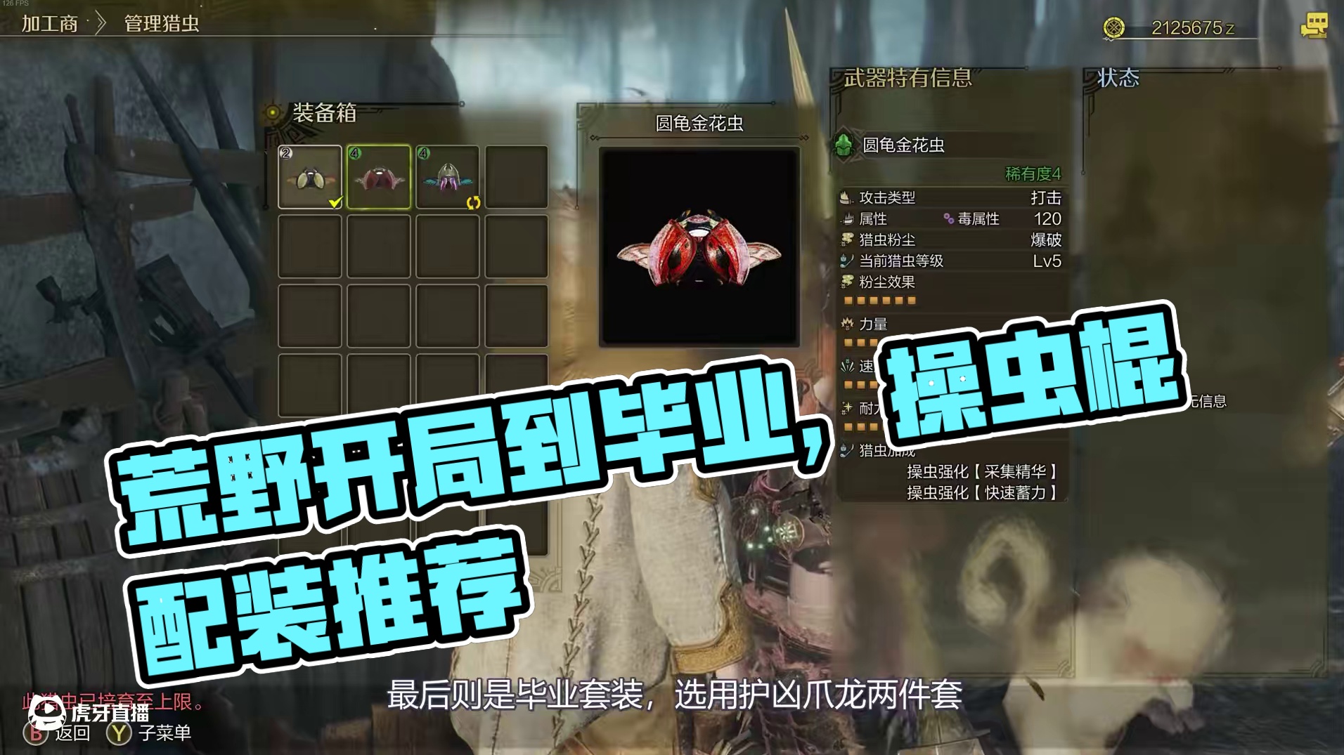 从开荒到毕业，怪猎荒野操虫棍前中后期配装推荐 #怪物猎人荒野 #怪物猎人荒野创作激励 #怪物猎人荒野