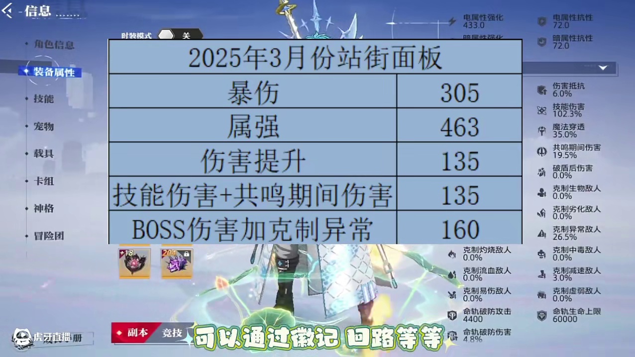 晶核2025年3月份毕业面板！#晶核coa #晶核全民星计划 #晶核核暴节 #内容启发搜索